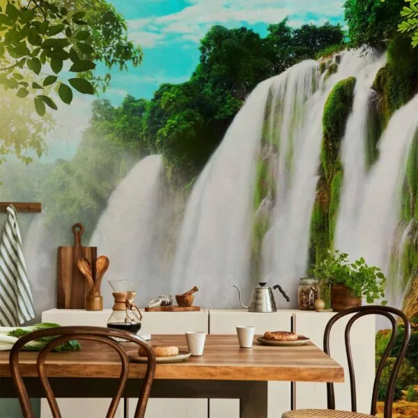 Fotobehang - The beauty of nature: Waterfall