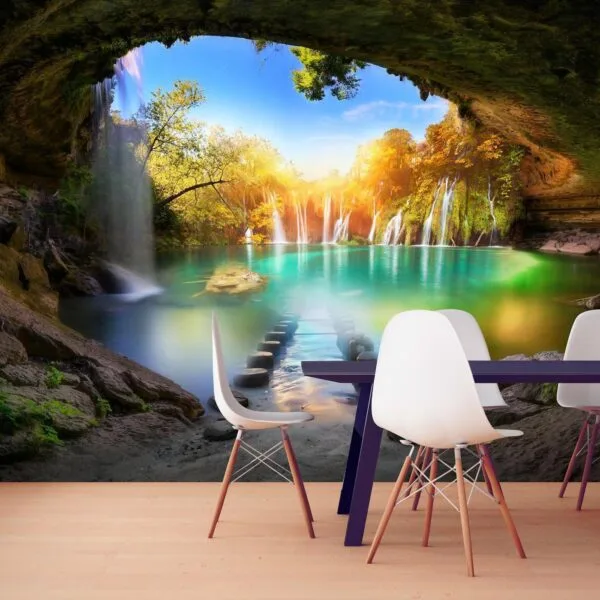 Fotobehang - Turquoise Lake