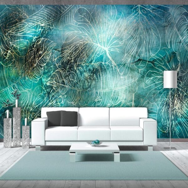 Fotobehang - Turquoise Vegetation