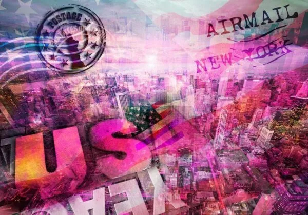 Fotobehang - USA - patriotic theme