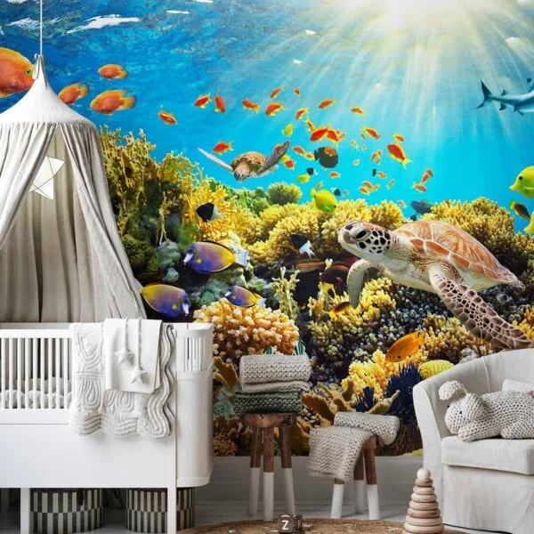 Fotobehang - Underwater Land