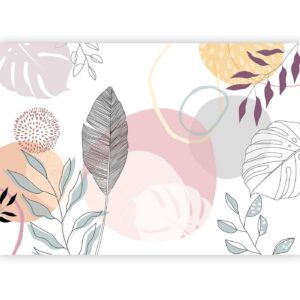 Fotobehang - Vegetable Line Art