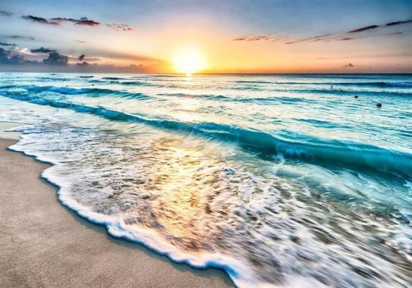 Fotobehang - Walk Along the Seashore