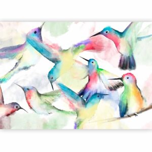 Fotobehang - Watercolor Birds