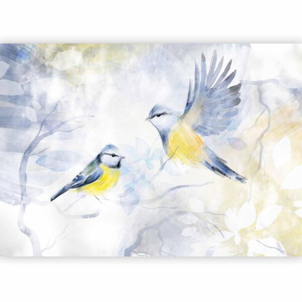 Fotobehang - Watercolor Tit - First Variant