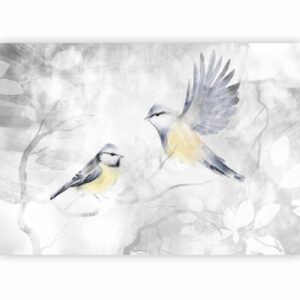 Fotobehang - Watercolor Tit - Second Variant