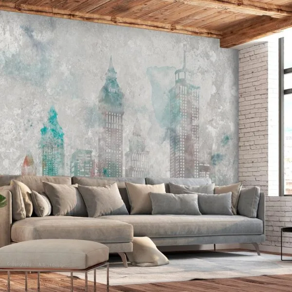 Fotobehang - Watercolour City