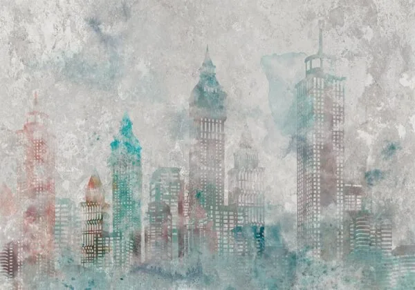Fotobehang - Watercolour City
