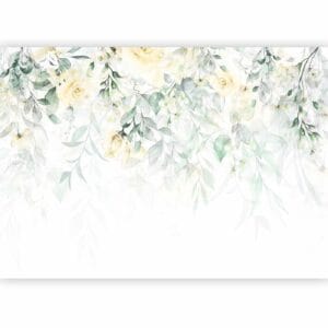 Fotobehang - Waterfall of Roses - Second Variant