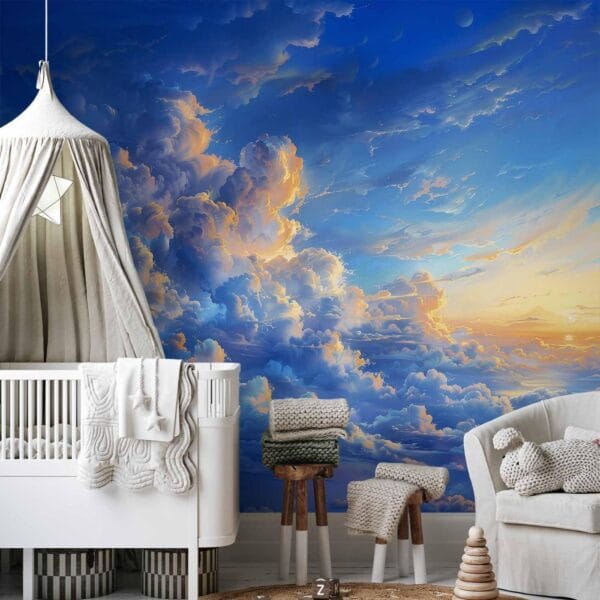 Fotobehang - When the Sky Becomes a Canvas: Artistic Creation of Nature in the Clouds