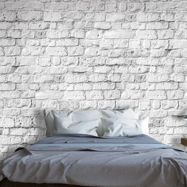 Fotobehang - White brick