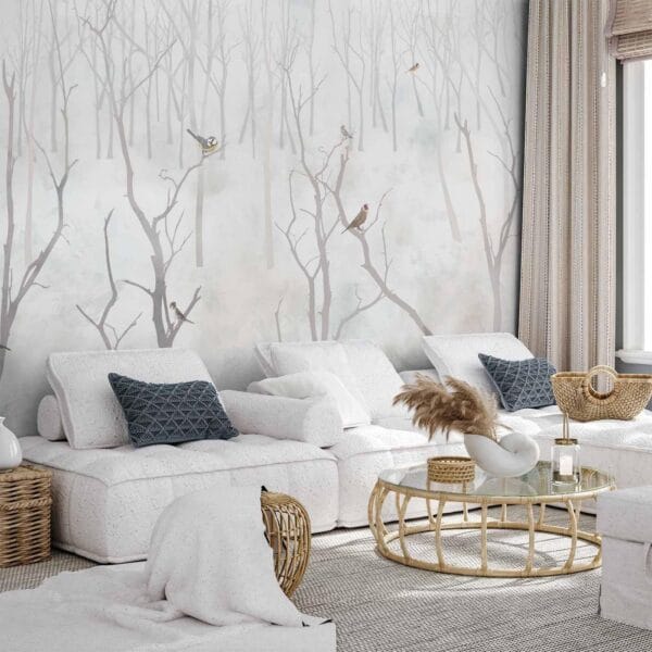 Fotobehang - Winter Forest