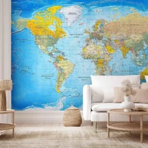 Fotobehang - World Classic Map