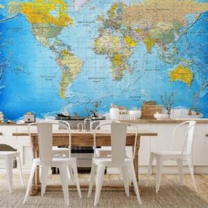 Fotobehang - World Classic Map