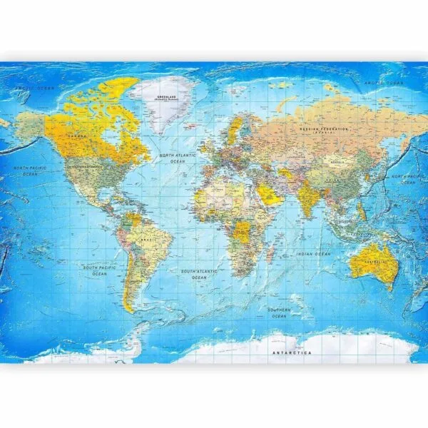 Fotobehang - World Classic Map