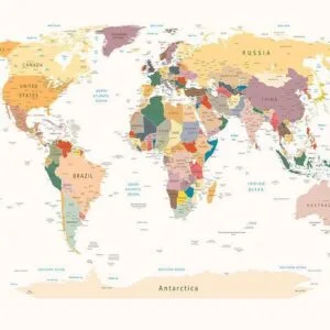 Fotobehang - World Map