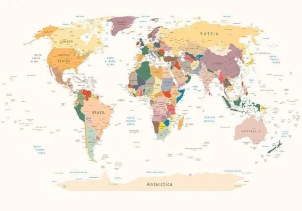 Fotobehang - World Map