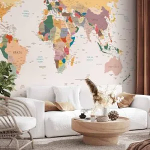 Fotobehang - World Map