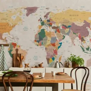 Fotobehang - World Map