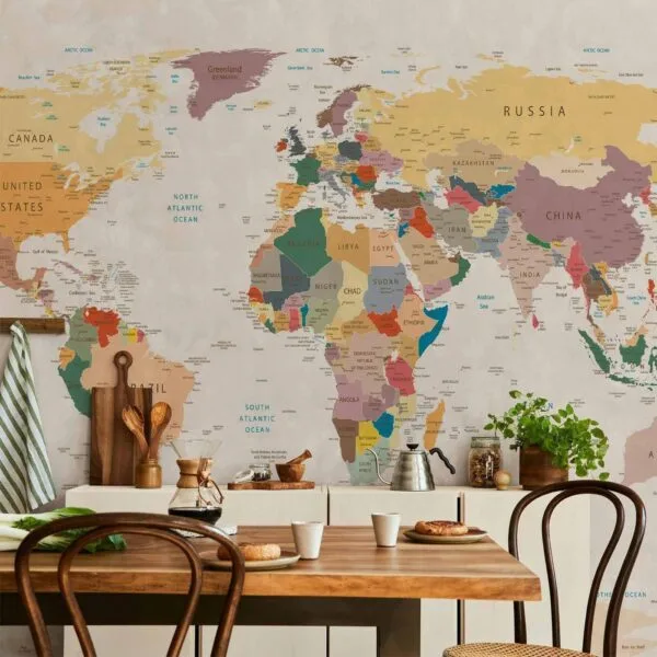 Fotobehang - World Map