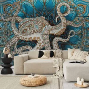 Fotobehang - Zen Octopus