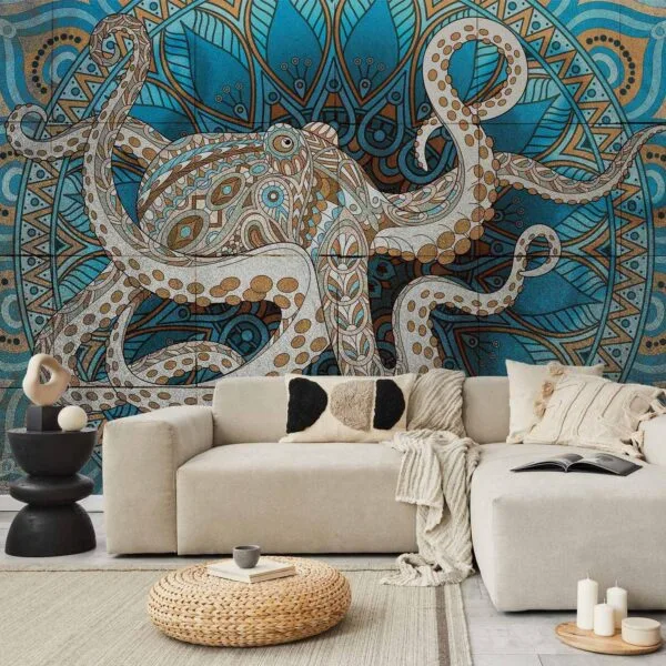 Fotobehang - Zen Octopus
