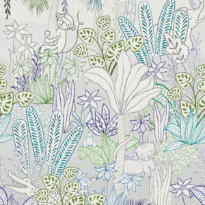 Fotobehang INK7633 Sofie & Junar Hide and Seek, Blue