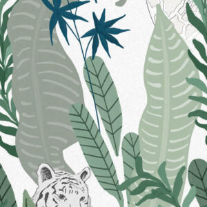 Fotobehang INK7646 Sofie & Junar Peekaboo Green