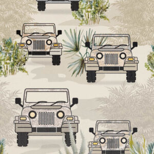 Fotobehang INK7655 Sofie & Junar Bush Drive, Sahara