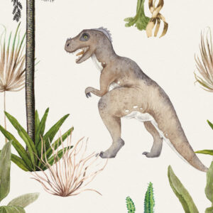 Fotobehang INK7661 Sofie & Junar Dino Parc, Green