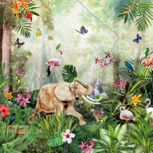 Fotobehang INK7665 Sofie & Junar Jungle Dance