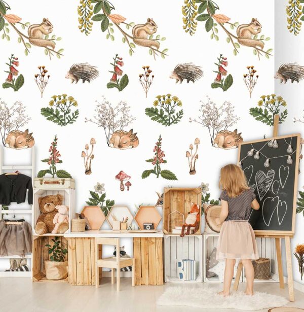 Fotobehang INK7668 Sofie & Junar Silent Forest