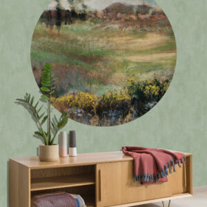 Fotobehang 8064 Painted Memories 2 Landscape with Smokestacks