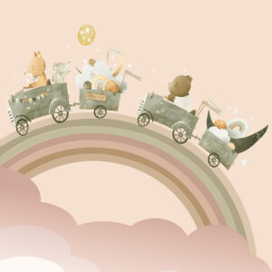 Fotobehang regenboog Cute Walls CW6002-2