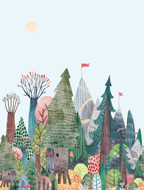 Fotobehang Pine Forest Cute Walls CW6034-2