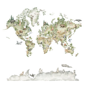 Fotobehang Woodland Map Cute Walls CW6042-1