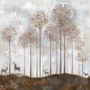 Fotobehang Herten in bos Cute Walls CW6047-2