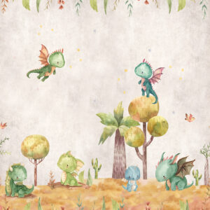 Fotobehang Little Dragon Cute Walls CW6053-1