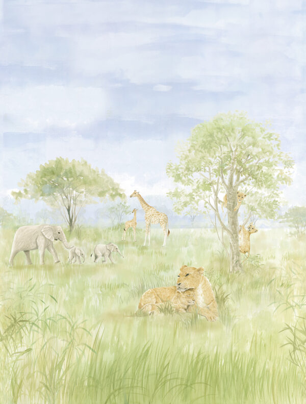 Fotobehang Safari Park Cute Walls CW6113-2