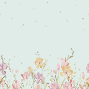 Fotobehang Bee Flowers Cute Walls CW6129-2