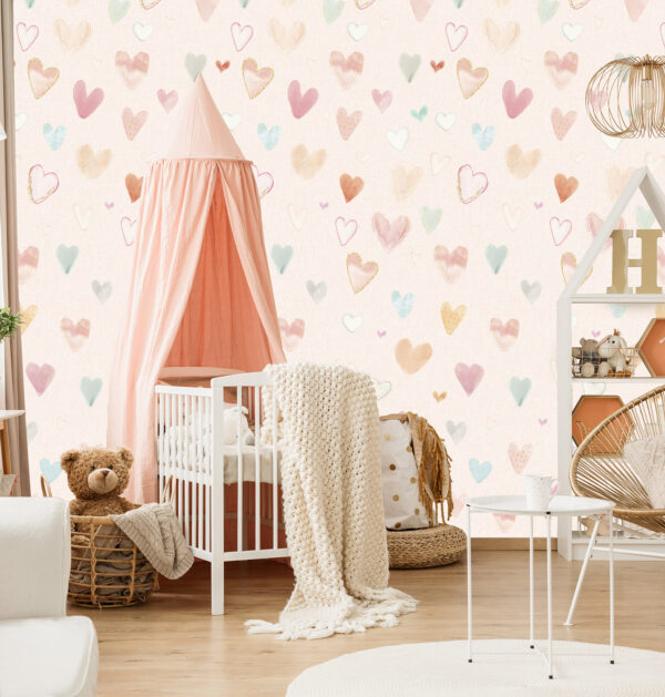 Fotobehang Sweet Hearts Olive&Noah INK7817