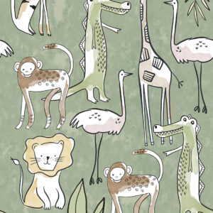 Fotobehang Jungle Green Olive&Noah INK7809