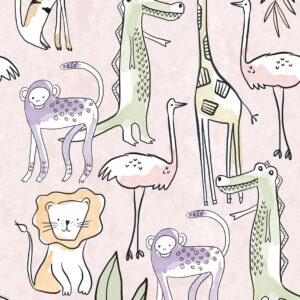 Fotobehang Jungle Rose Olive&Noah INK7810