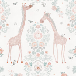 Fotobehang Giraffe's Olive&Noah INK7811