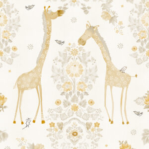 Fotobehang Giraffe's Eden Olive&Noah INK7812