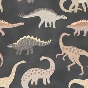 Fotobehang Dino's Play Dark Olive&Noah INK7832