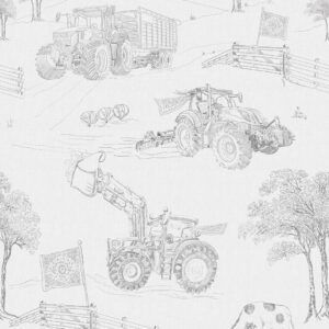 Fotobehang Farmlife Toile Gray Olive&Noah INK7836