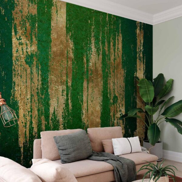 Fotobehang – Golden-Green Expression 400x280