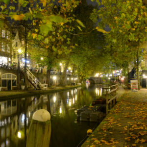 Fotobehang Utrecht bij nacht 1174 Holland