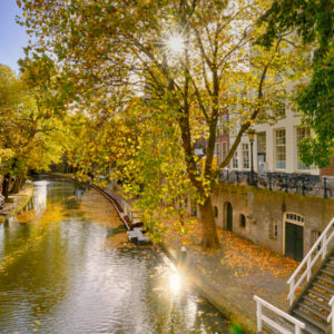 Fotobehang Utrecht oude gracht II 1404 Holland
